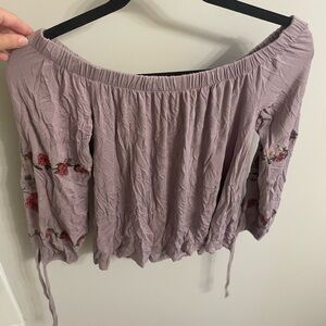 American Eagle Outfitters Purple Blouse